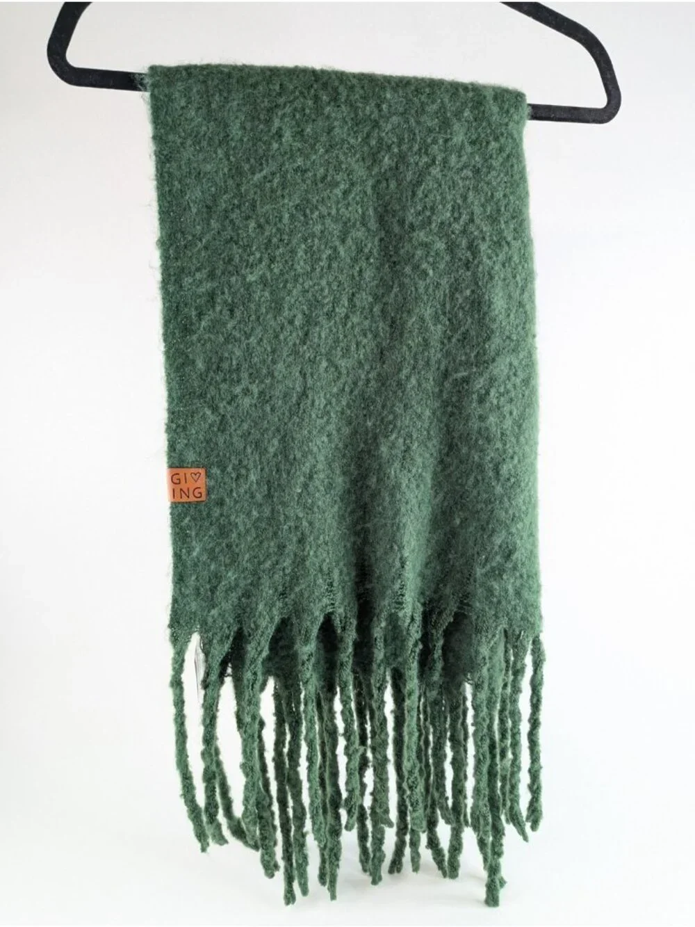Victoria Leland Designs Womens Scarf Green Wool Blend by The Giving Project Soft